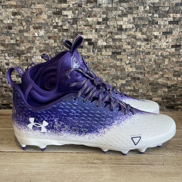 Under Armour Spotlight Lux MC 2.0 Football Cleats Purple 3026410-111 size 13 - Picture 1 of 7